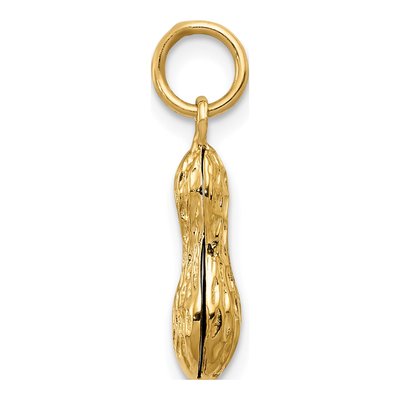 14K Yellow Gold 3-D Peanut Pendant – view 3