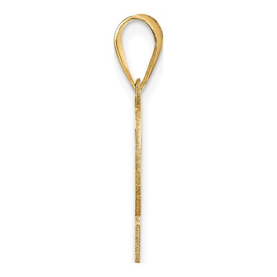 14K Yellow Gold Number 2 Pendant – view 3