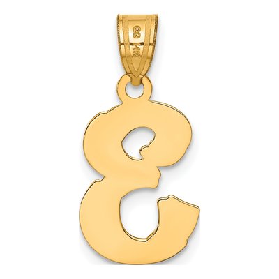 14K Yellow Gold Number 3 Pendant – view 4