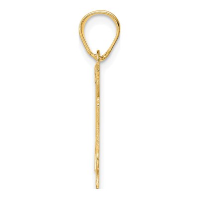 14K Yellow Gold Number 14 Pendant – view 3