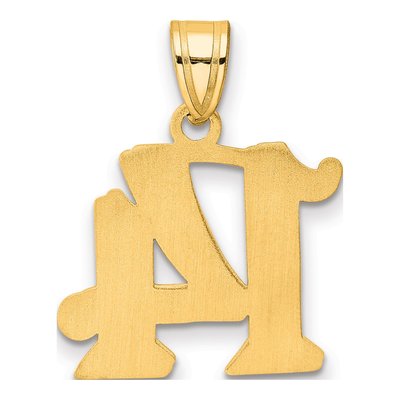 14K Yellow Gold Number 14 Pendant – view 4