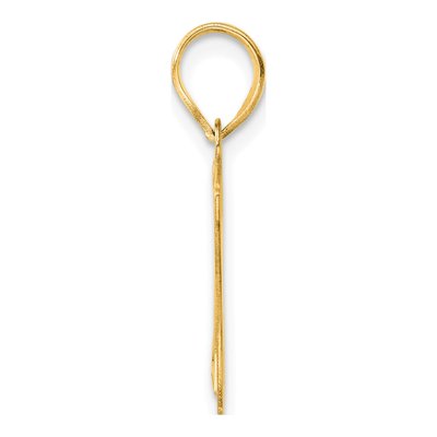 14K Yellow Gold Number 17 Pendant – view 3