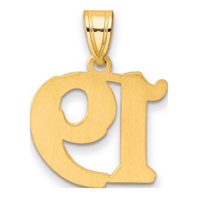 14K Yellow Gold Number 19 Pendant – view 4