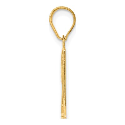 14K Yellow Gold Number 21 Pendant – view 3