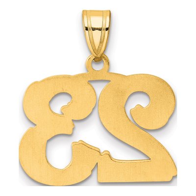 14K Yellow Gold Number 23 Pendant – view 4