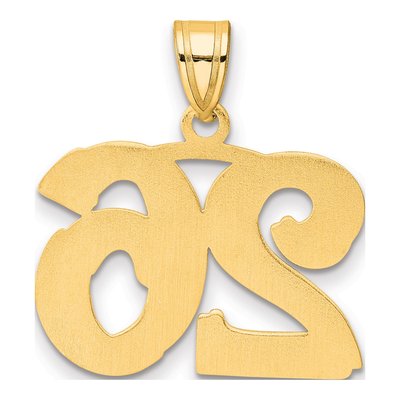 14K Yellow Gold Number 26 Pendant – view 4