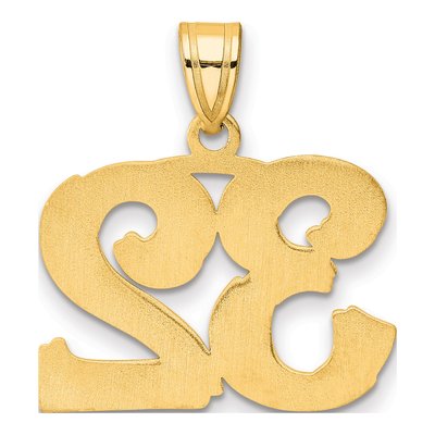14K Yellow Gold Number 32 Pendant – view 4