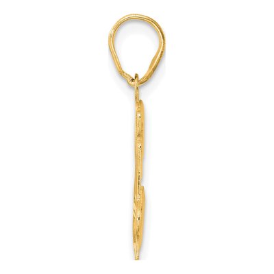 14K Yellow Gold Number 34 Pendant – view 3