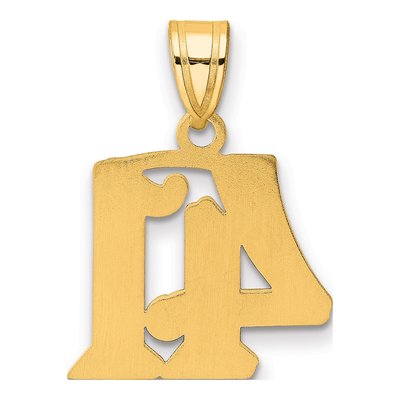 14K Yellow Gold Number 41 Pendant – view 4