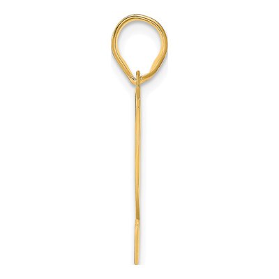 14K Yellow Gold Number 42 Pendant – view 3