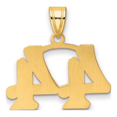 14K Yellow Gold Number 44 Pendant – view 4