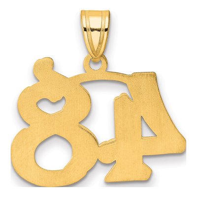 14K Yellow Gold Number 48 Pendant – view 4