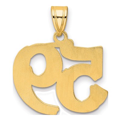 14K Yellow Gold Number 59 Pendant – view 4