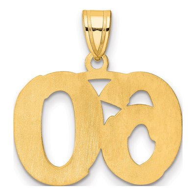 14K Yellow Gold Number 60 Pendant – view 4