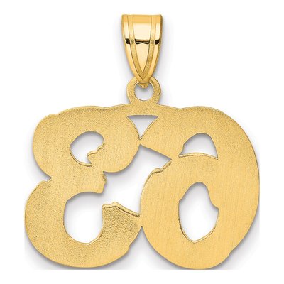 14K Yellow Gold Number 63 Pendant – view 4