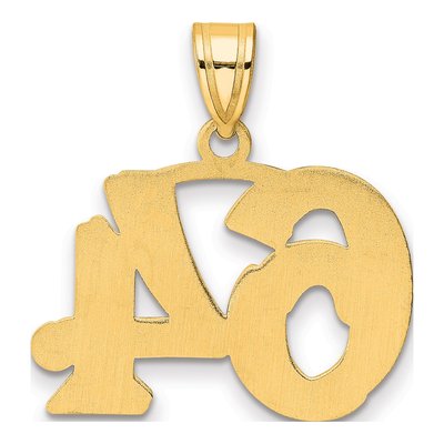 14K Yellow Gold Number 64 Pendant – view 4