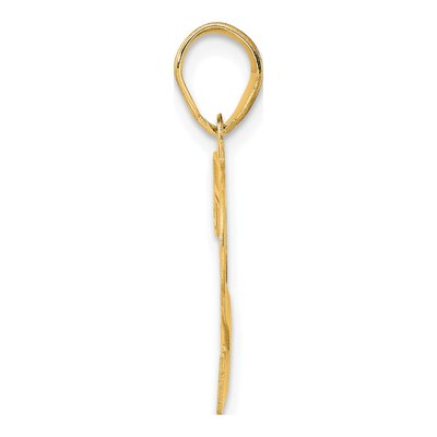 14K Yellow Gold Number 72 Pendant – view 3