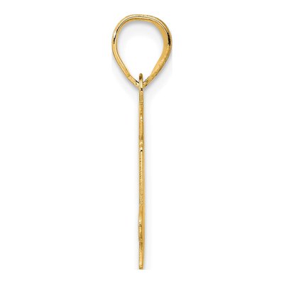 14K Yellow Gold Number 74 Pendant – view 3