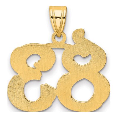 14K Yellow Gold Number 83 Pendant – view 4