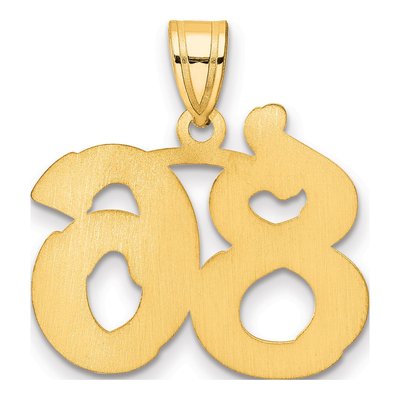 14K Yellow Gold Number 86 Pendant – view 3