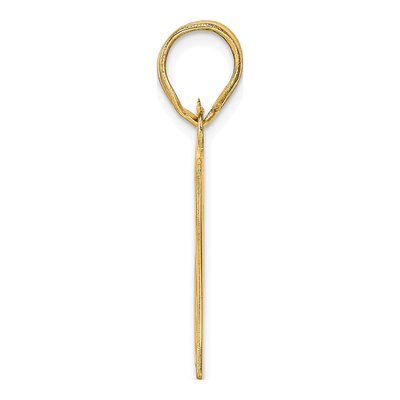 14K Yellow Gold Number 87 Pendant – view 3