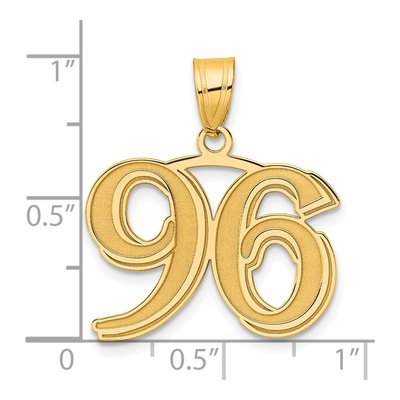 14K Yellow Gold Number 96 Pendant – view 5