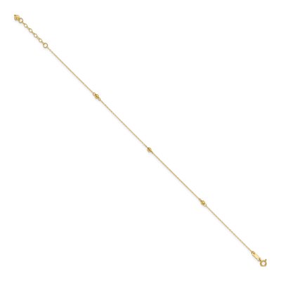 14K Yellow Gold Mirror Anklet – view 3