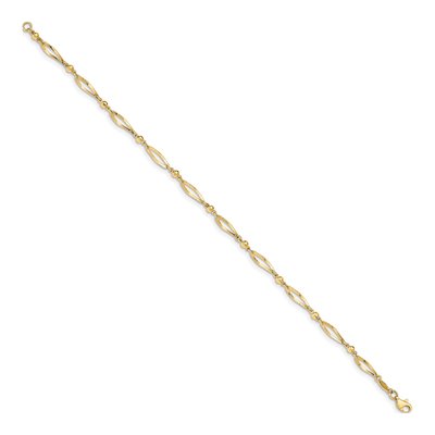 14K Yellow Gold Twisted Anklet – view 3