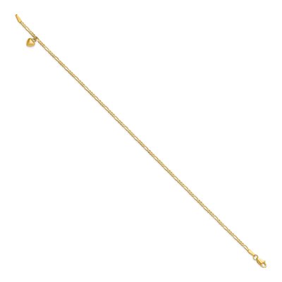 14K Yellow Gold Figaro Anklet – view 3