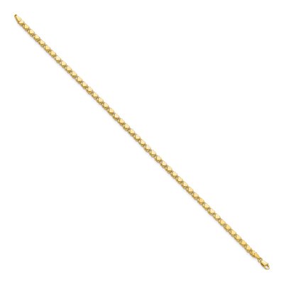 14K Yellow Gold Double Hearts Anklet – view 3