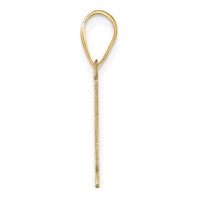 14K Yellow Gold Number 1 Pendant – view 3