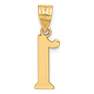 14K Yellow Gold Number 1 Pendant – view 4
