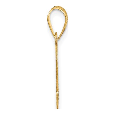 14K Yellow Gold Number 2 Pendant – view 3