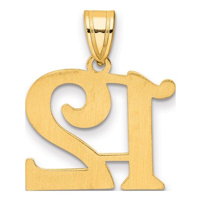 14K Yellow Gold Number 12 Pendant – view 4