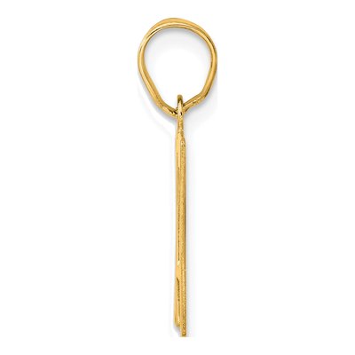 14K Yellow Gold Number 17 Pendant – view 3