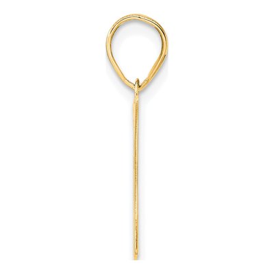 14K Yellow Gold Number 37 Pendant – view 3