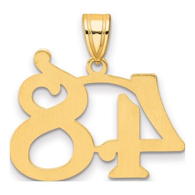 14K Yellow Gold Number 48 Pendant – view 4
