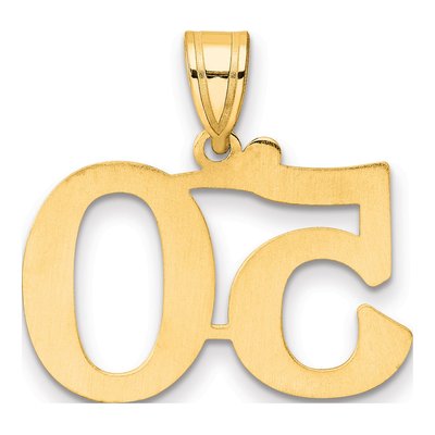 14K Yellow Gold Number 50 Pendant – view 4