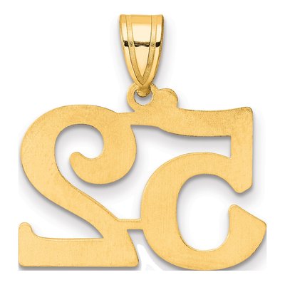 14K Yellow Gold Number 52 Pendant – view 4