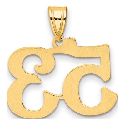 14K Yellow Gold Number 53 Pendant – view 4