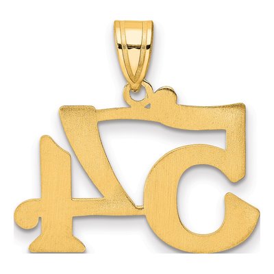 14K Yellow Gold Number 54 Pendant – view 4