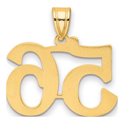 14K Yellow Gold Number 56 Pendant – view 4