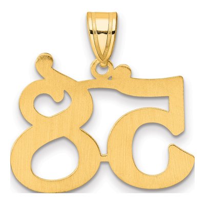 14K Yellow Gold Number 58 Pendant – view 4