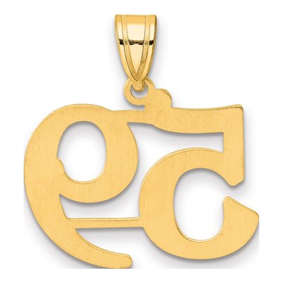 14K Yellow Gold Number 59 Pendant – view 4