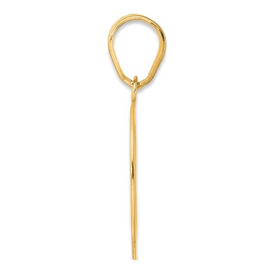 14K Yellow Gold Number 60 Pendant – view 3