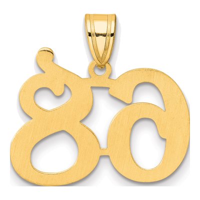 14K Yellow Gold Number 68 Pendant – view 4
