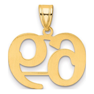 14K Yellow Gold Number 69 Pendant – view 4