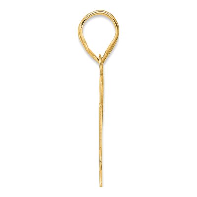 14K Yellow Gold Number 74 Pendant – view 3