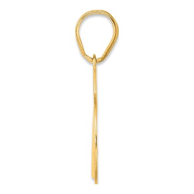 14K Yellow Gold Number 76 Pendant – view 3