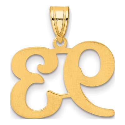 14K Yellow Gold Number 93 Pendant – view 4